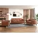 Kona Nutmeg Leather 65" Loveseat