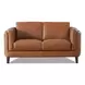 Kona Nutmeg Leather 65" Loveseat