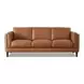 Kona Nutmeg Leather 88" Sofa