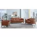 Kona Nutmeg Leather 88" Sofa