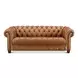 Haworth Saddle Leather 88" Sofa with Nailhead Trim