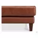 Soleil Brandy Leather 80" Sofa