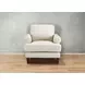 Soleil Vanilla Leather Upholstered Lounge Chair