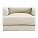 Soleil Vanilla Leather Upholstered Lounge Chair