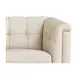 Elric Vanilla Leather Upholstered Accent Chair