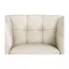 Elric Vanilla Leather Upholstered Accent Chair