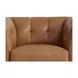 Elric Cognac Leather Upholstered Accent Chair