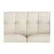 Elric Vanilla Leather 62" Loveseat