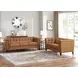 Elric Cognac Leather 62" Loveseat
