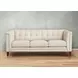 Elric Vanilla Leather 84" Sofa