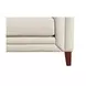 Elric Vanilla Leather 84" Sofa