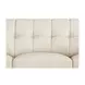 Elric Vanilla Leather 84" Sofa