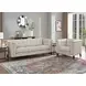 Elric Vanilla Leather 84" Sofa