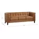 Elric Cognac Leather 84" Sofa