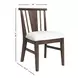 West End Ivory and Saddle Brown Upholstered Spindle Side Chair Set of 2