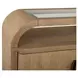 Tristan Swiss Coffee 4 Door Glass Top Sideboard