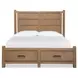 Plum Creek Sierra Brown Queen Storage Panel Bed