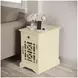 Craftsman Antique Cream Chairside Table