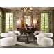 Cascade Lacquered Burlap Accent Chair