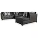 Reidshire Steel Gray 3 Piece Modular Sectional with RAF Corner Chaise and Pillows