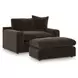 Maxton Heights Bittersweet Upholstered Rectangular Ottoman
