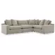 Maxton Heights Pebble 4 Piece Modular Sectional