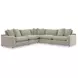 Maxton Heights Pebble 5 Piece Modular Sectional