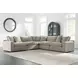Maxton Heights Pebble 5 Piece Modular Sectional