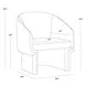 Lauryn Meg Rust Upholstered Lounge Chair