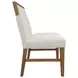 Donte Oak Upholstered Side Chair Set of 2