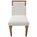 Donte Oak Upholstered Side Chair Set of 2