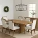 Donte Oak Upholstered Side Chair Set of 2