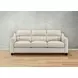 Upton Vanilla Leather Living Room Set