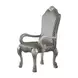 Dresden Gray Upholstered Arm Chair with Nailhead Trim Set of 2