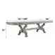 Dresden Vintage Bone White 108" Extendable Rectangular Dining Table