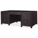 Driftwood Dark Brown 72" Executive Desk