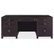 Driftwood Dark Brown 72" Executive Desk