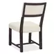 Timberline Black and Beige Upholstered Side Chair