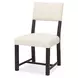Timberline Black and Beige Upholstered Side Chair