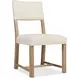 Driftwood Light Brown and Beige Upholstered Side Chair