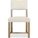 Driftwood Light Brown and Beige Upholstered Side Chair
