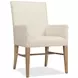 Timberline Beige and Light Brown Upholstered Arm Chair