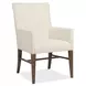 Driftwood Beige and Medium Brown Upholstered Arm Chair