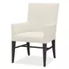 Driftwood Beige and Black Upholstered Arm Chair