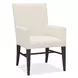 Driftwood Beige and Black Upholstered Arm Chair