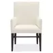 Driftwood Beige and Black Upholstered Arm Chair