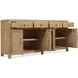 Driftwood Light Brown 4 Door Buffet