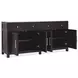 Driftwood Black 4 Door Buffet