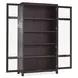 Timberline Black 2 Glass Door Display Cabinet