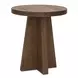 Driftwood Medium Brown Round End Table